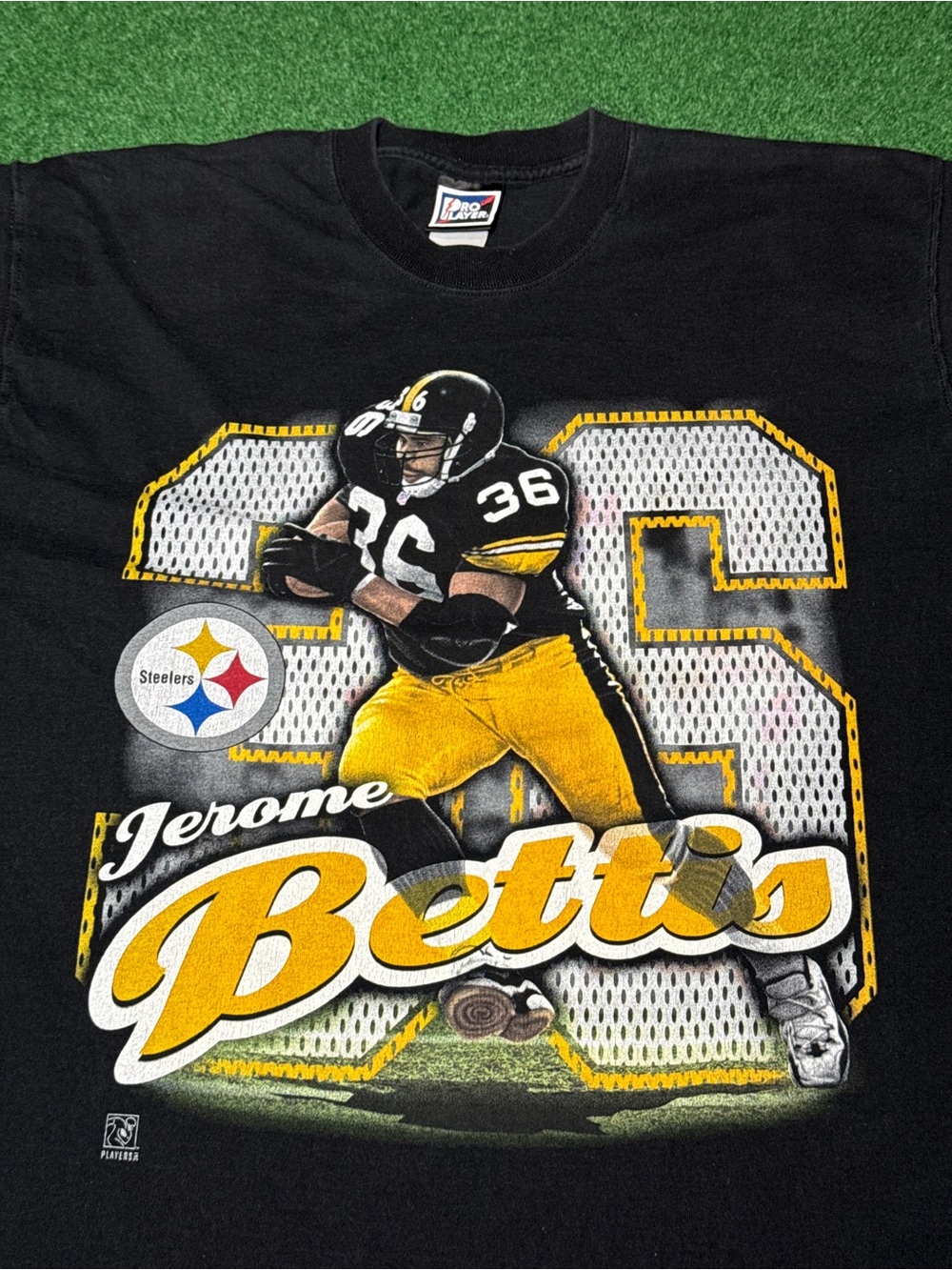 Vintage 90s Pittsburgh Steelers Jerome Bettis T-shirt, Football Running Back XL
